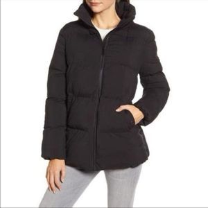 Sam Edelman Puffer Coat in Black Size Large *MISSING DETACHABLE HOOD